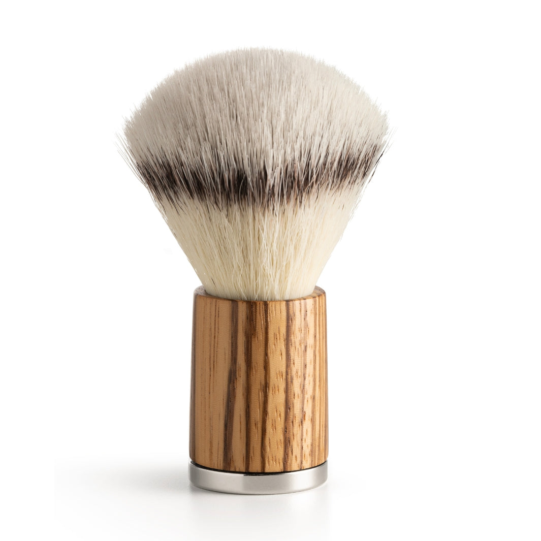 Shaving Brush Mythos - Ecosilvertip, Zebrano handle