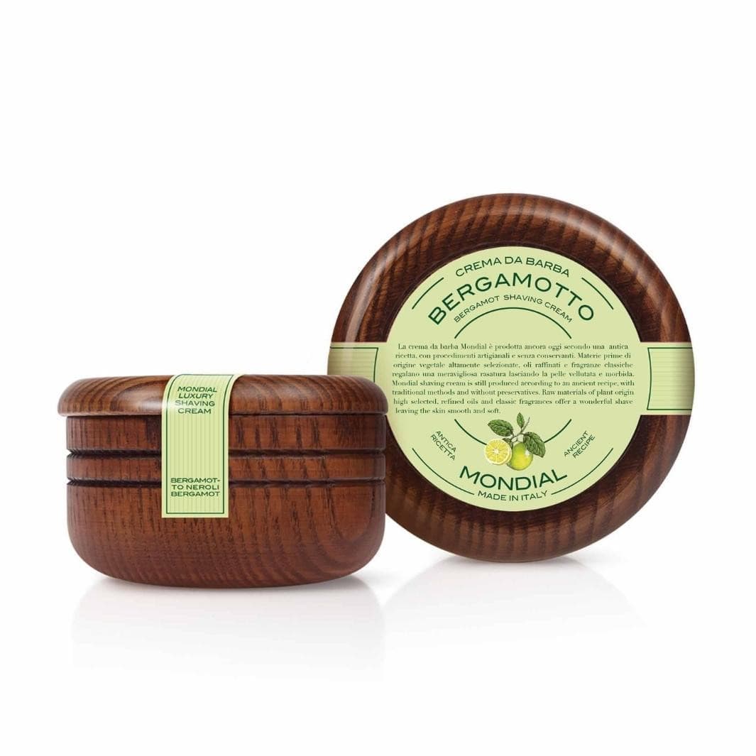 Shaving Cream 140ml Bergamotto Neroli - luxury wooden bowl