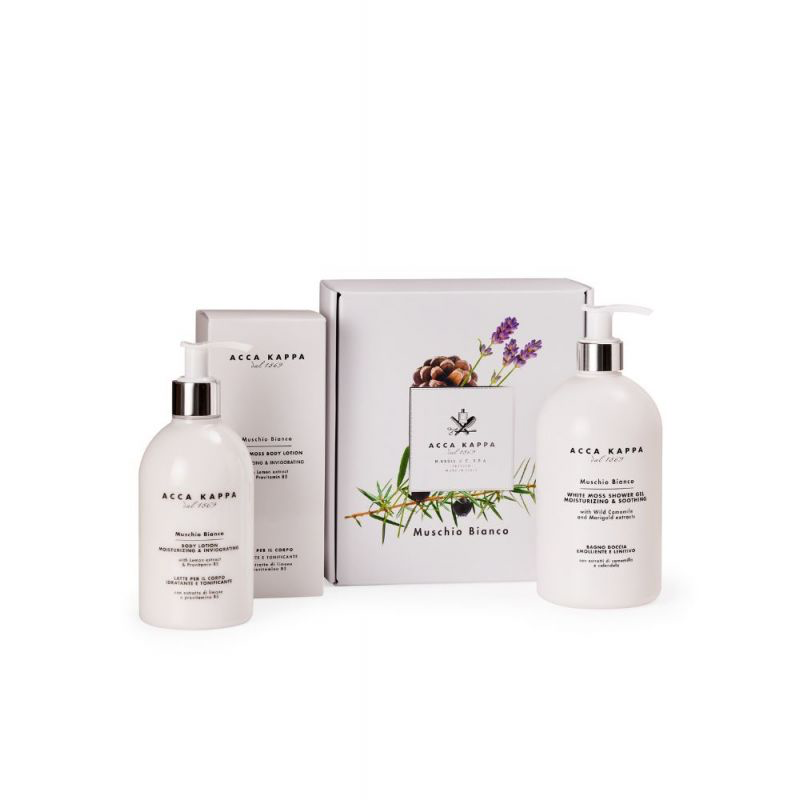 Gift Set Shower Gel 500ml & Bodylotion 300ml - White Moss