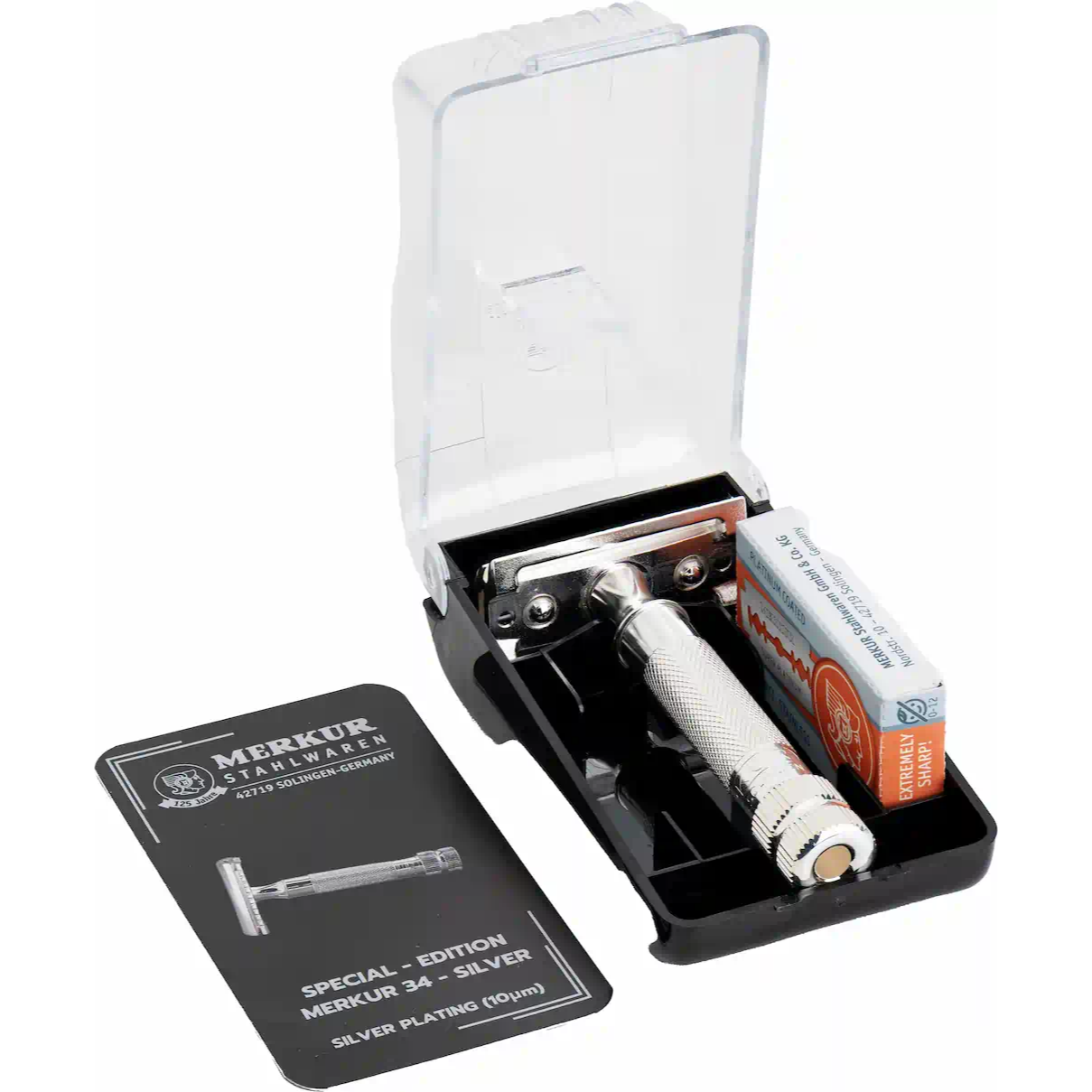 Safety Razor 34S - Silver Plated Set