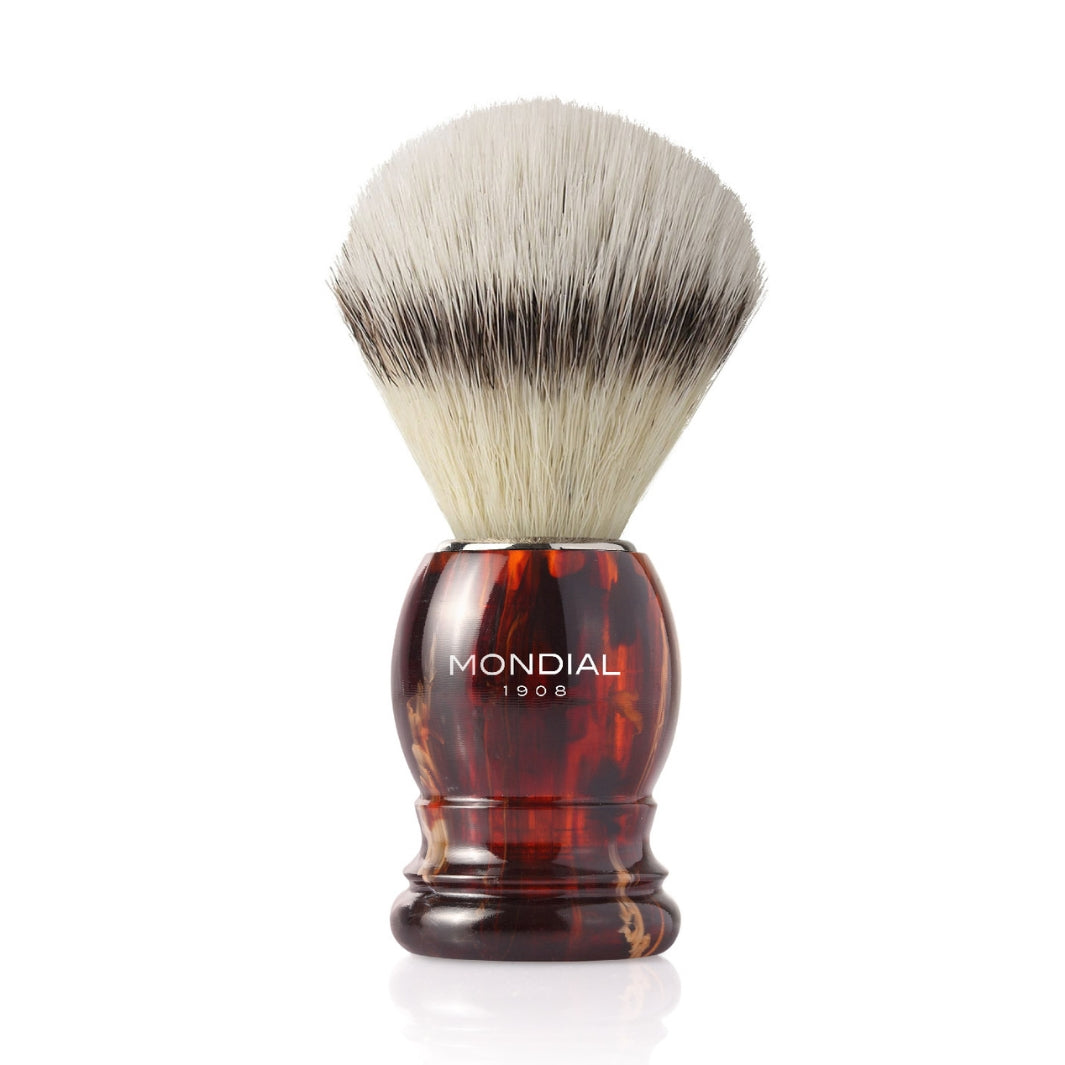 Shaving Brush Boston - Ecosilvertip, turtle shell imitation handle