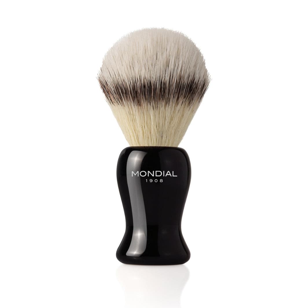 Shaving Brush Gibson L - Ecosilvertip, black resin handle
