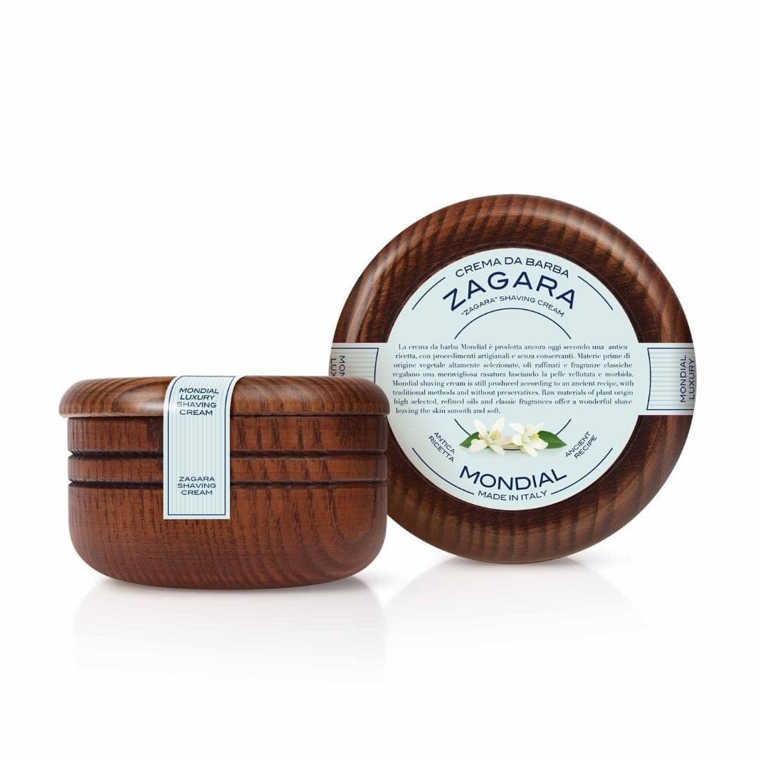Shaving Cream 140ml Zagara - luxury wooden bowl