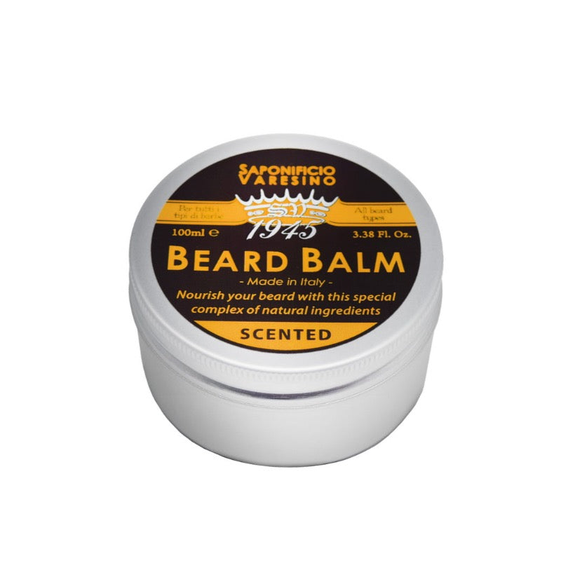 Beard balm in aluminium jar