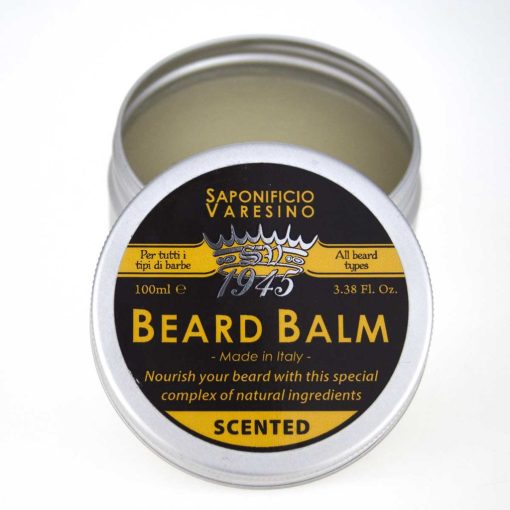 Beard balm in aluminium jar